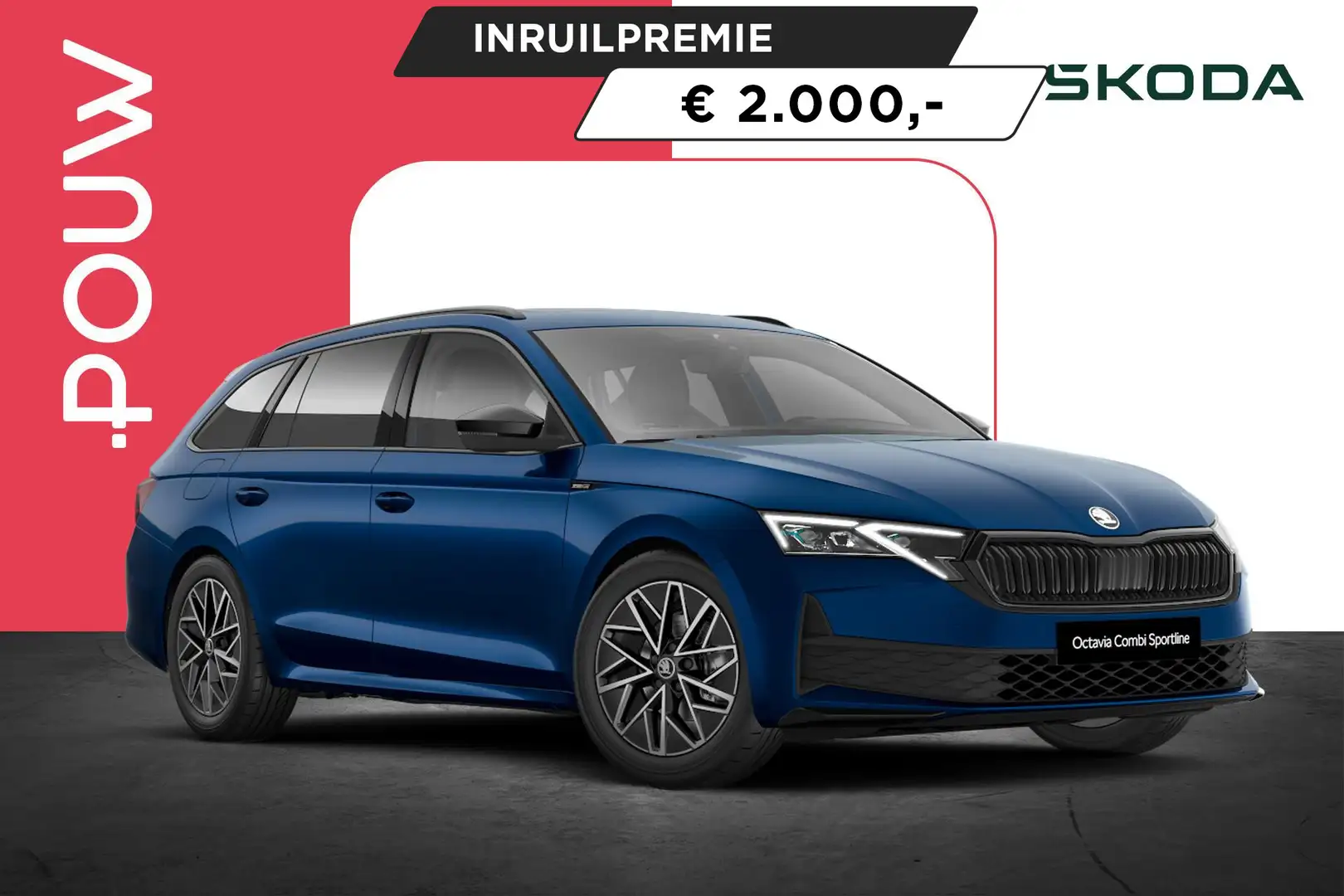 Skoda Octavia Combi 1.5 TSI 150pk MHEV Sportline Tour | Panorama Blau - 1