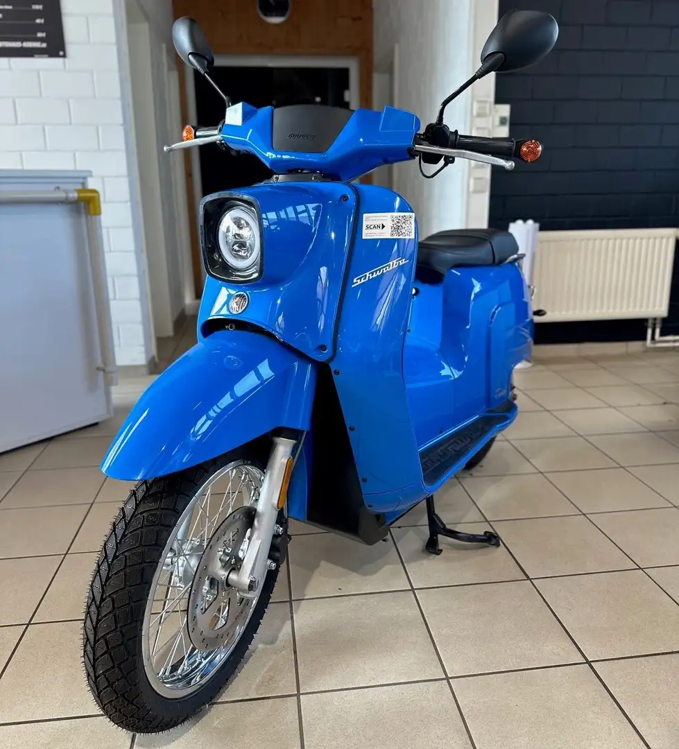Govecs eSchwalbe 50 refurbed 2 feste Akkus bis 100 KM Blau - 1
