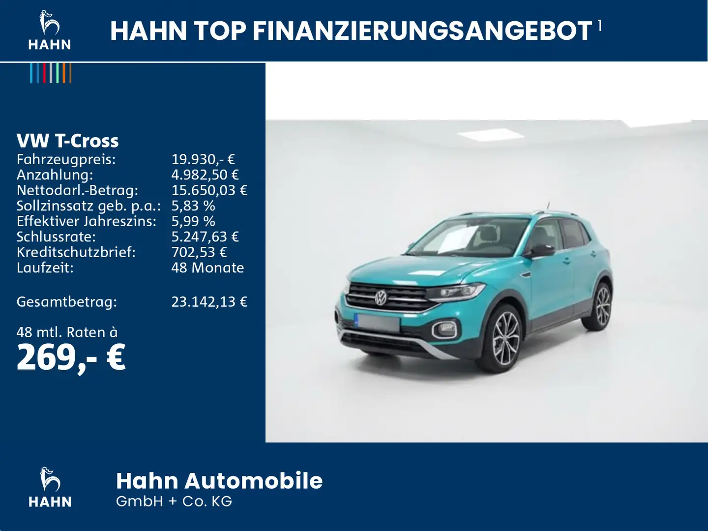 Volkswagen T-Cross 1.0TSI Style ACC AHK LED Navi Totwinkel Grün - 2