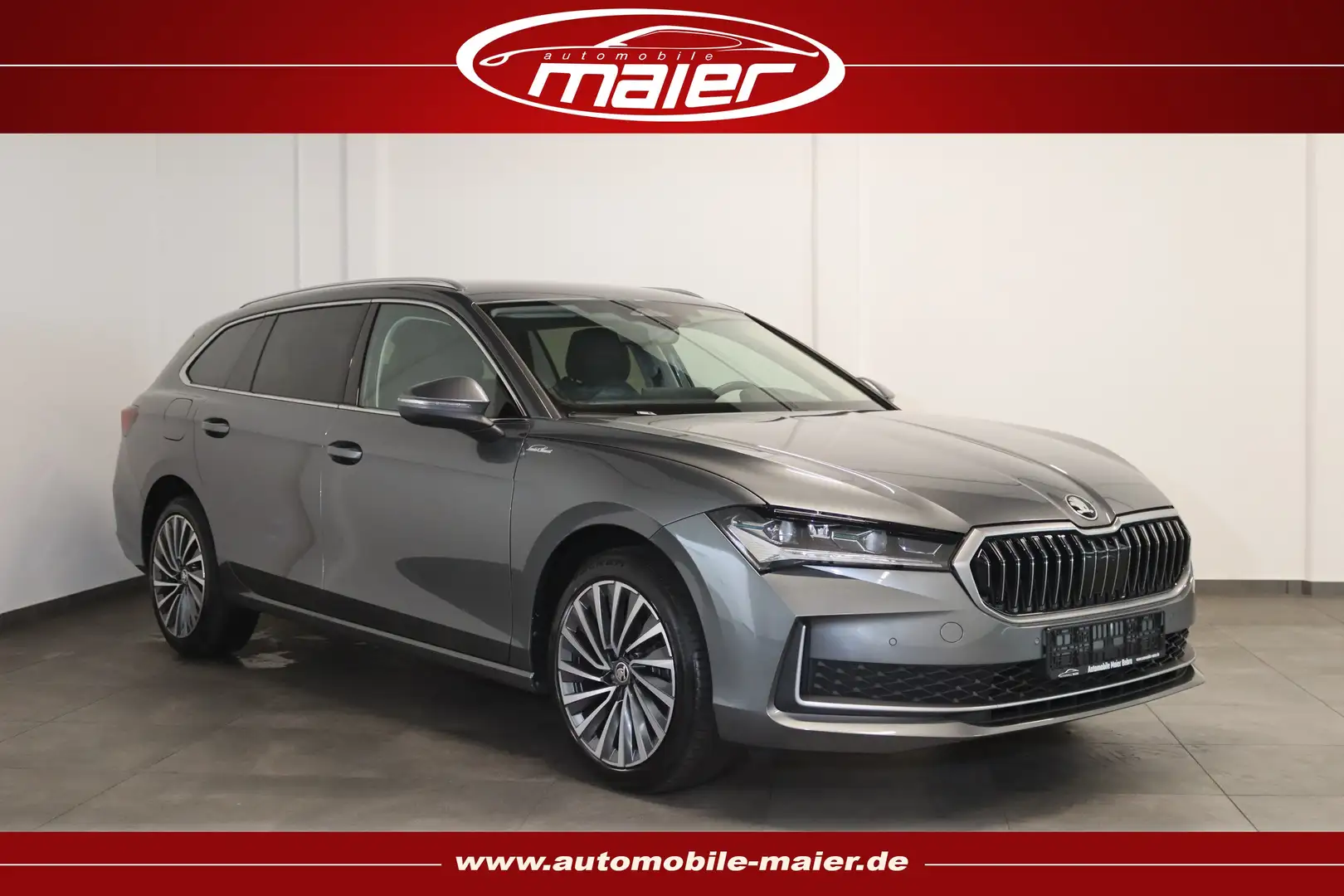 Skoda Superb 2.0 TDI L&K Canton-Massage-LED-AHK-KESSY- Grau - 1