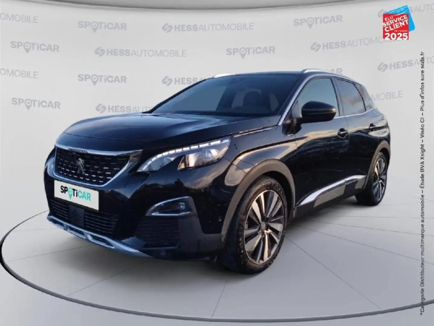 Peugeot 3008 HYBRID4 300CH GT E-EAT8 SIEGES CHAUF/CUIR GPS CAMERA CARPLAY Noir - 1