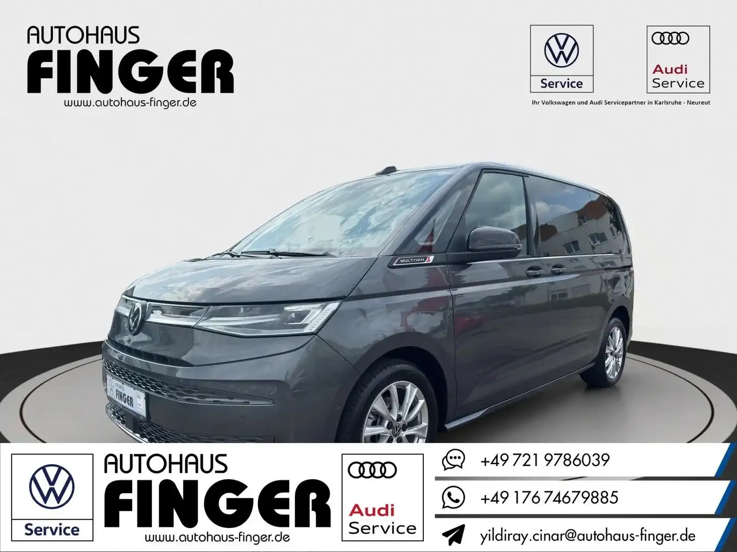 Volkswagen T7 Multivan TDI DSG KÜ Style*AHK/Pano/Navi/IQ* Gris - 1