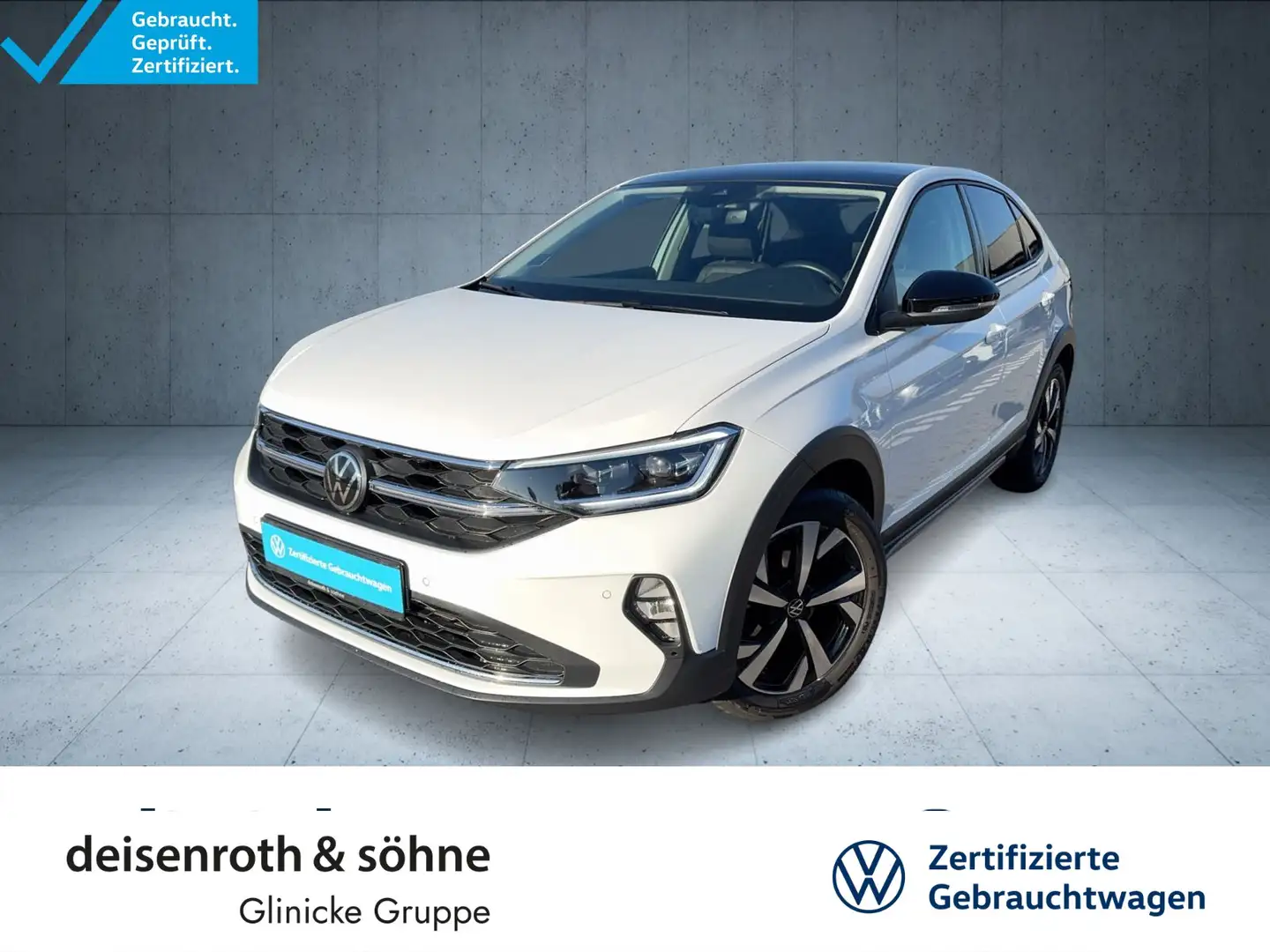 Volkswagen Taigo Style 1.5 TSI DSG Pano/AppCon/Kam/Assist Weiß - 1