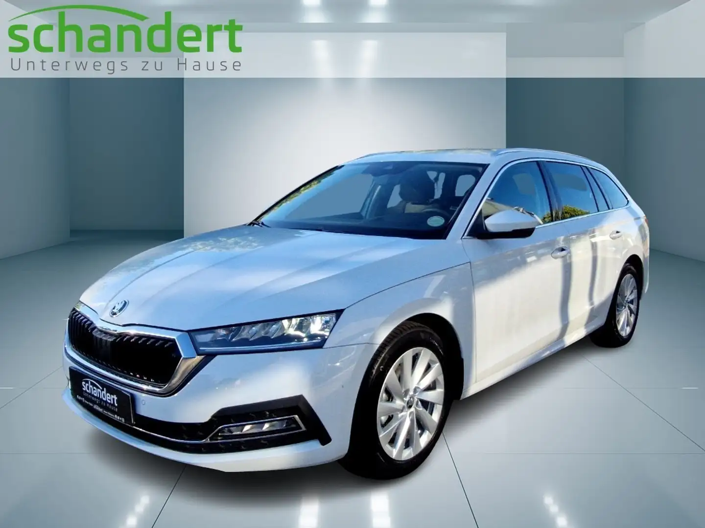 Skoda Octavia Combi 1.5 TSI Style DSG LED Navi AHK Klimaautoma Weiß - 1