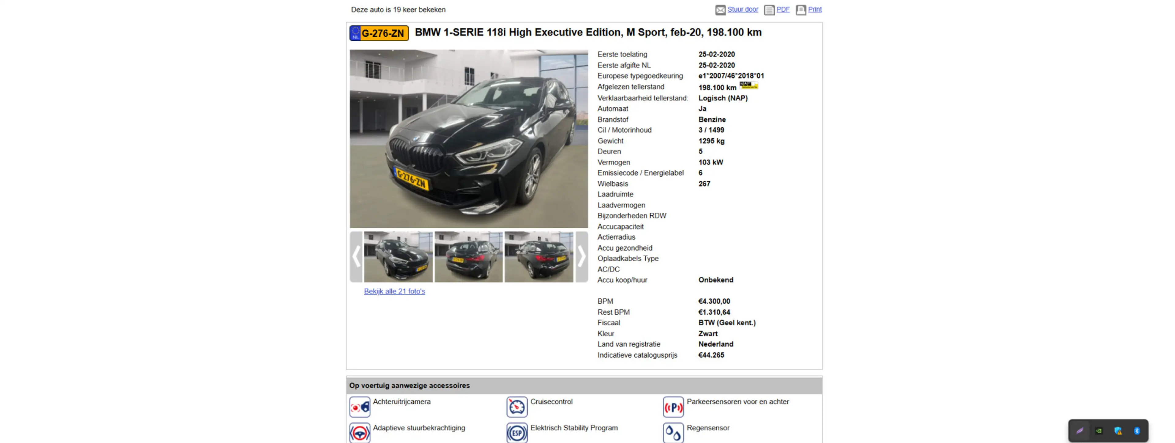BMW 118 1-serie 118i High Executive Edition M-Sport / NL P — photo 14