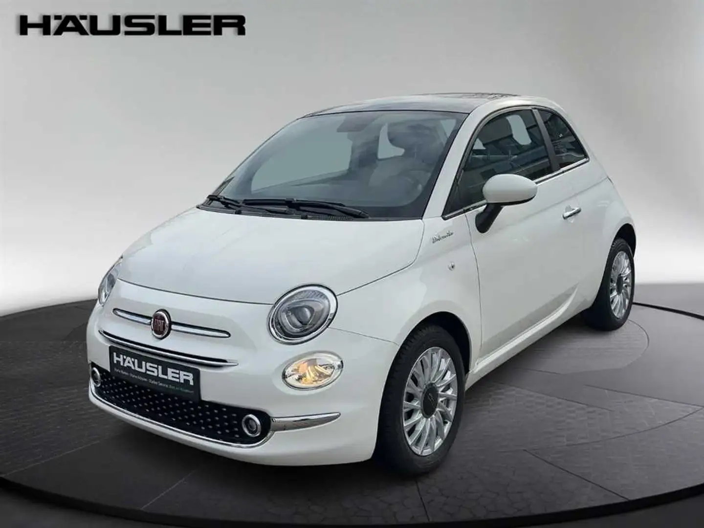 Fiat 500 DolceVita mit Glasdach*PDC*Klima Wit - 1