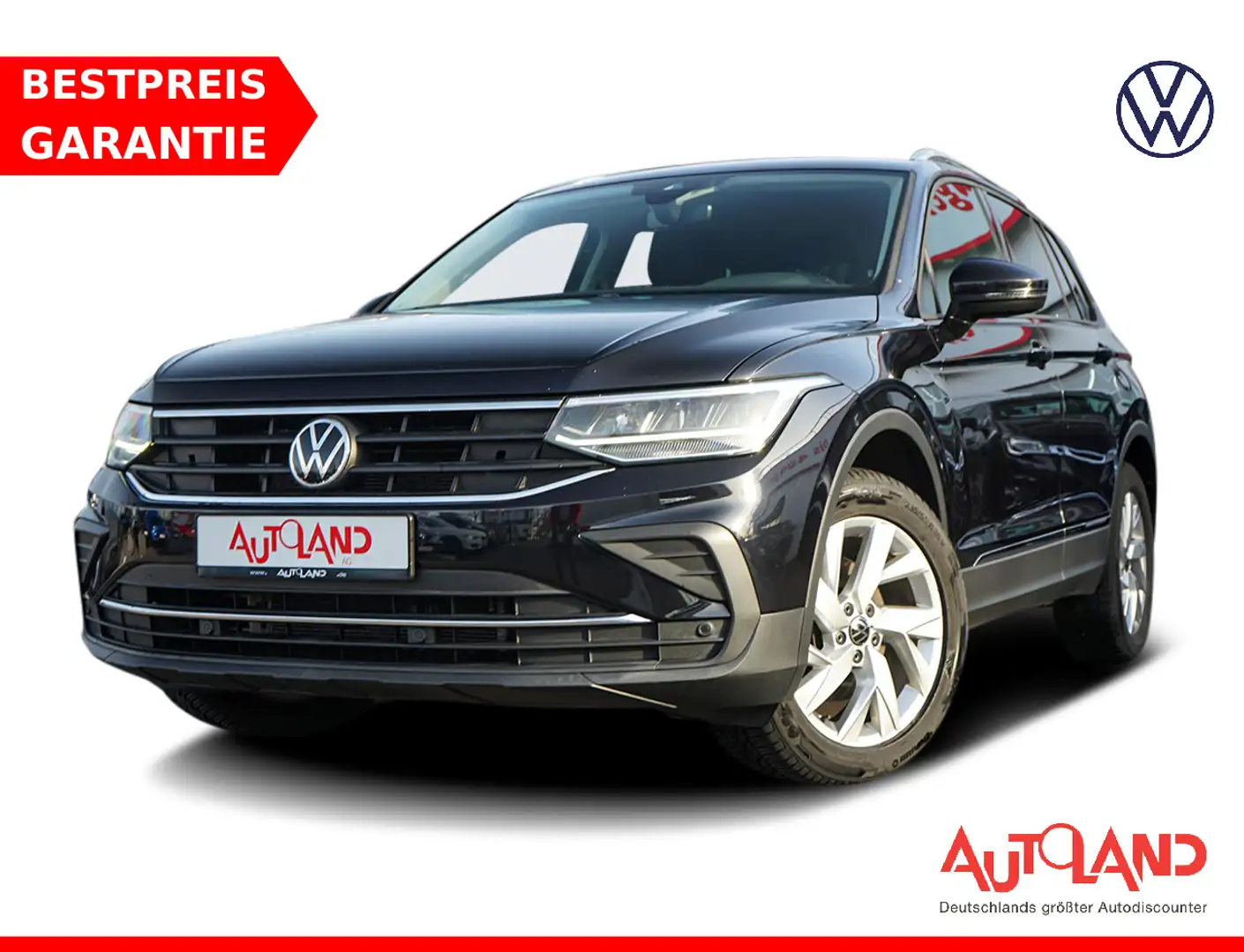 Volkswagen Tiguan 1.5 TSI Active LED Navi Sitzheizung ACC Zwart - 1