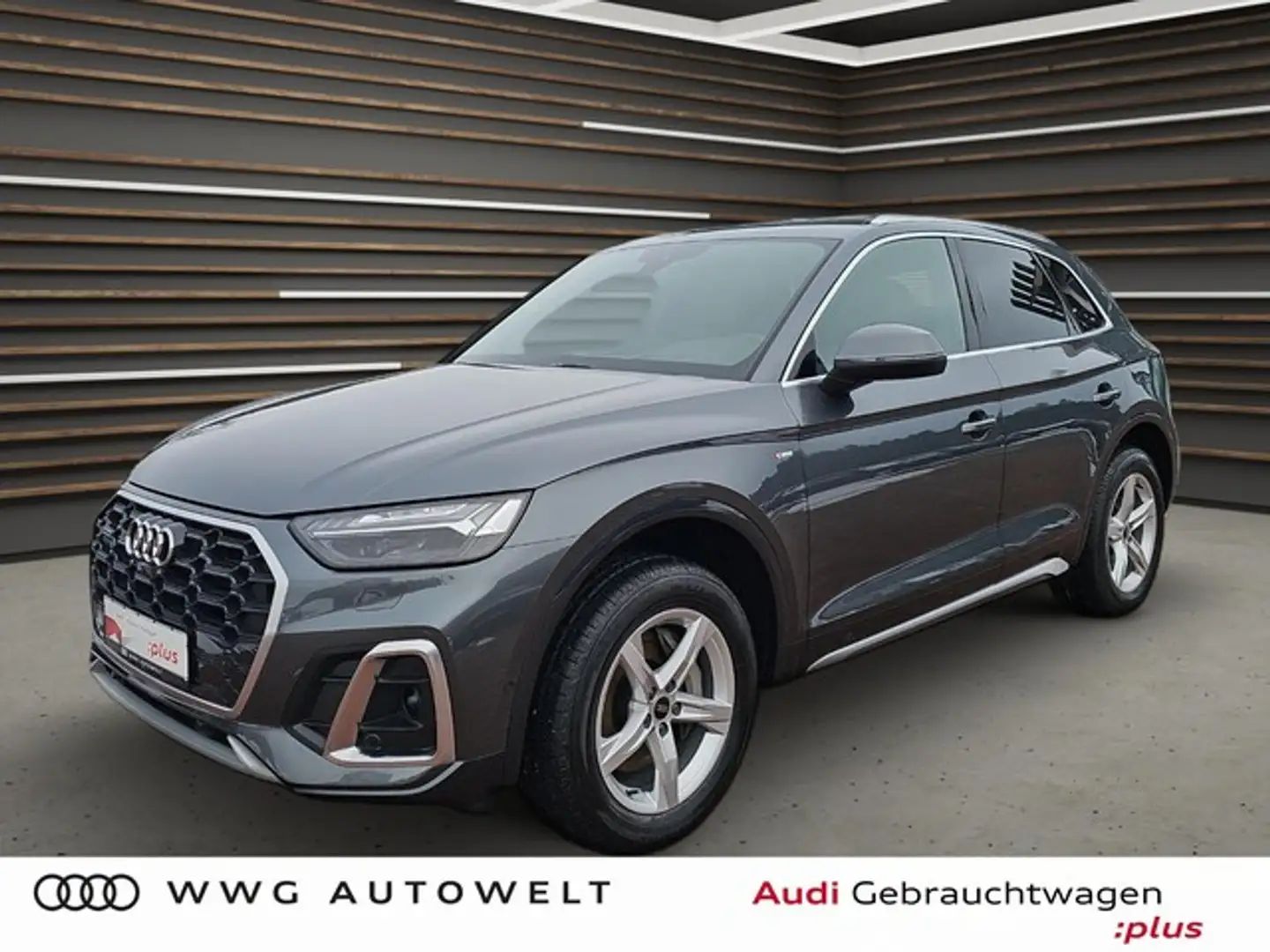 Audi Q5 50 TFSI e qu S line S tronic HUD Matrix Pano Gris - 1