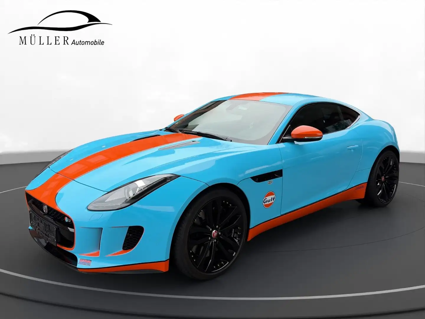 Jaguar F-Type S Unikat Gulf-Design 2.Hand wenig Kilom. Orange - 1