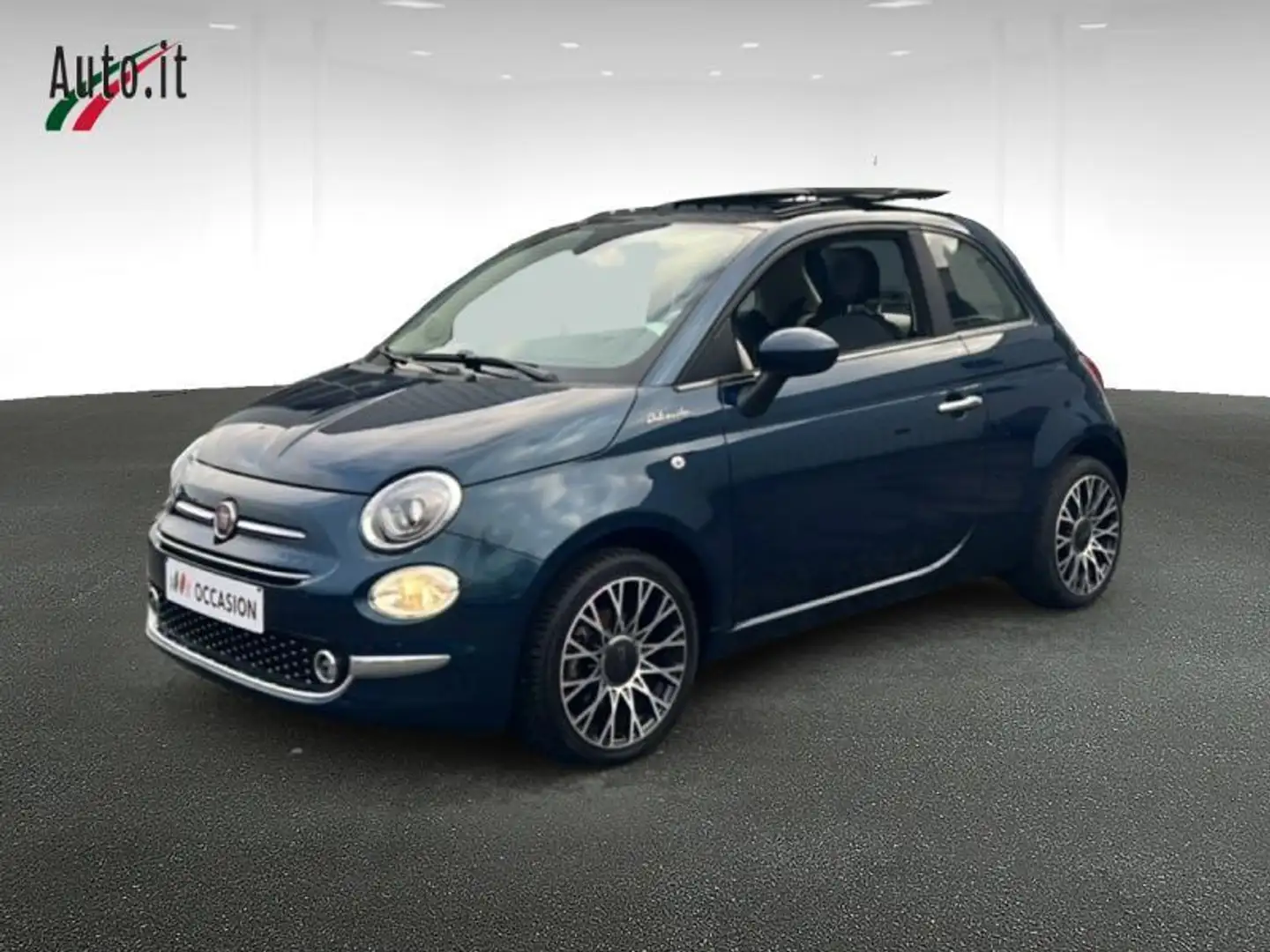 Fiat 500 Dolcévita & Toit ouvrant Bleu - 1