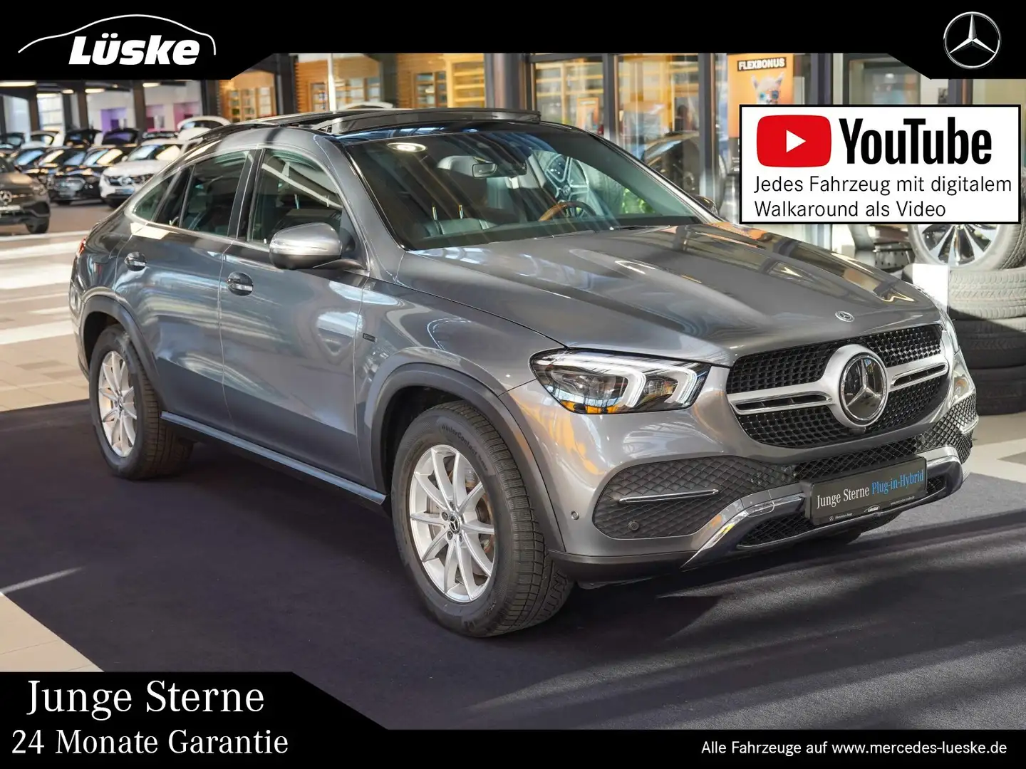 Mercedes-Benz GLE 350 GLE 350 de 4M Coupé Holz-Lenkrad Pano Sitzklima Gris - 1