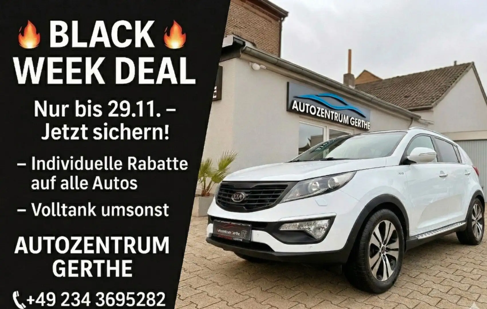 Kia Sportage Spirit 4WD *Automatik*Xenon*Leder*AHK* Weiß - 1