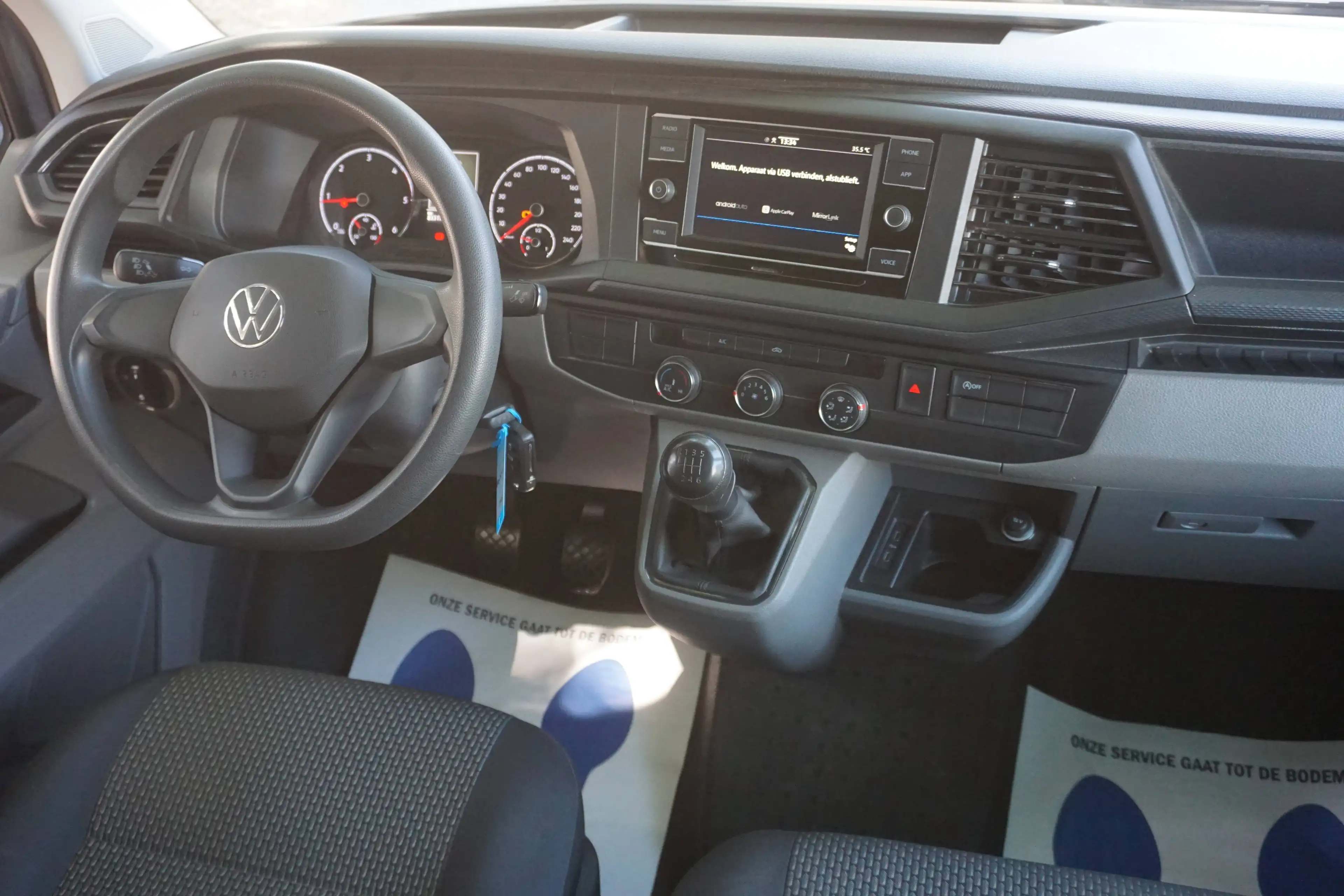 Volkswagen T6.1 Transporter 2.0 TDi SCR BMT Airco- 3 Zit-Multimedia-150pk-83dkm-Trekhaak-Garantie — photo 5