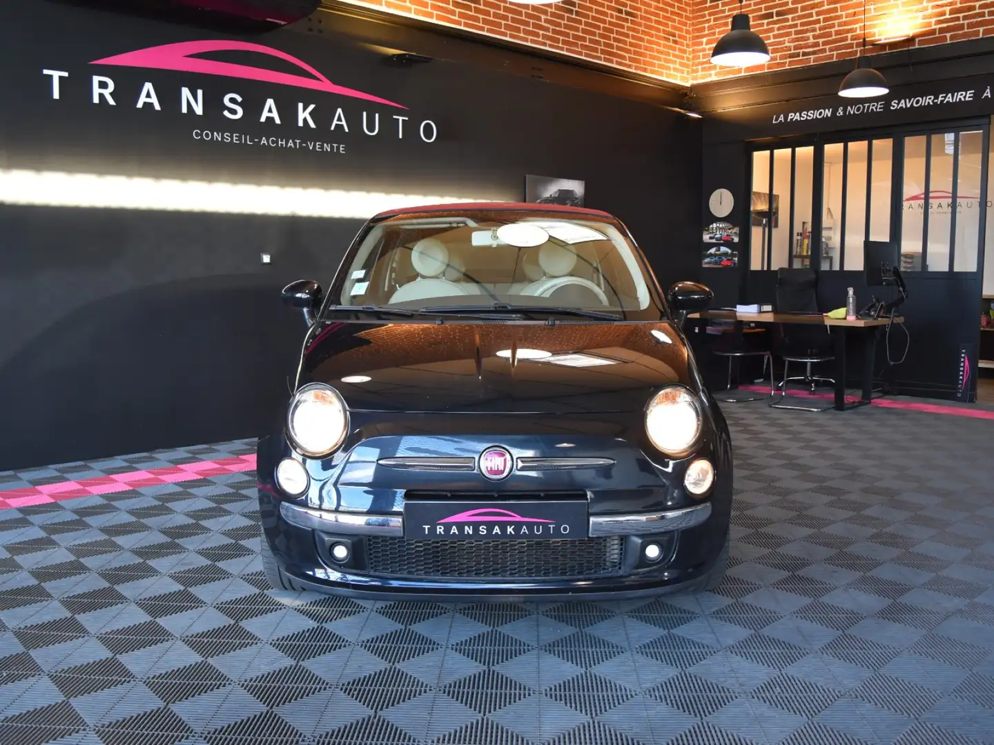 Fiat 500C 500C 1.2 8V 69 ch Lounge Noir - 2