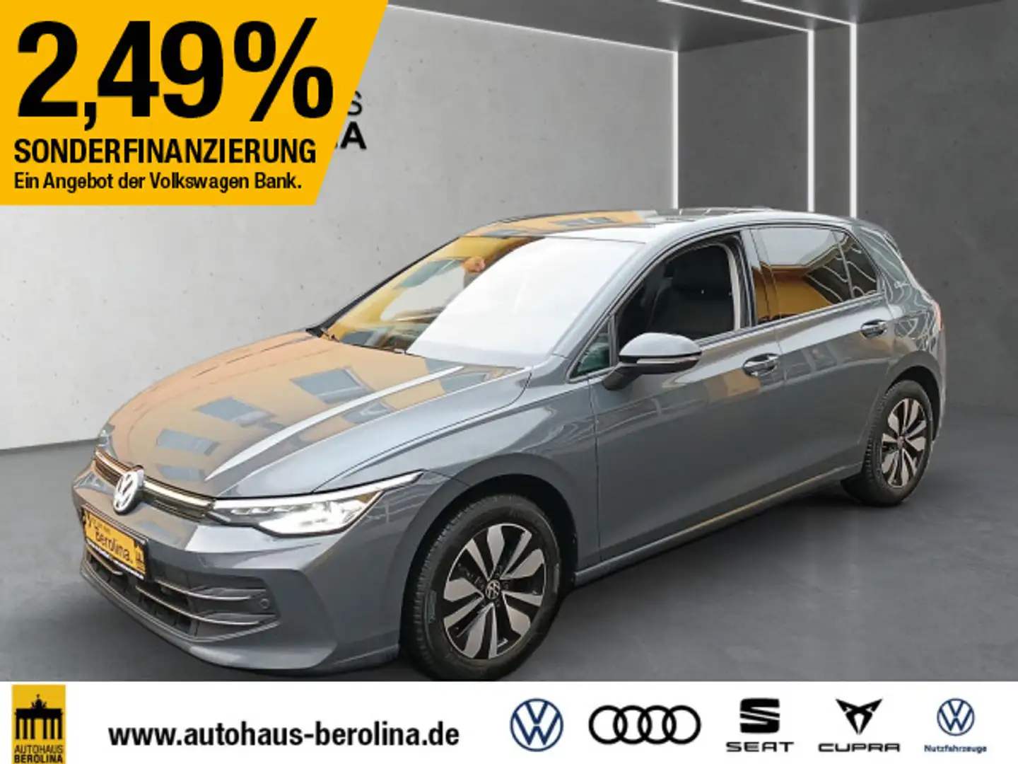 Volkswagen Golf VIII 1.5 TSI Goal *LED+*AHK*ACC*NAV*SHZ* Grau - 2