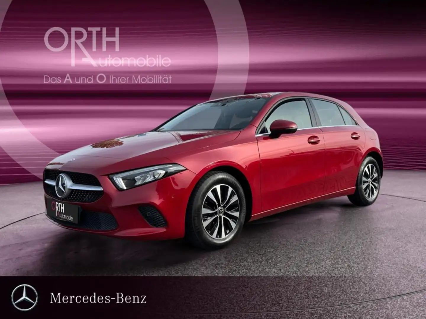 Mercedes-Benz A 180 d Kompakt NAVI APPLE SHZ KLIMAAUT LED PDC Rouge - 1