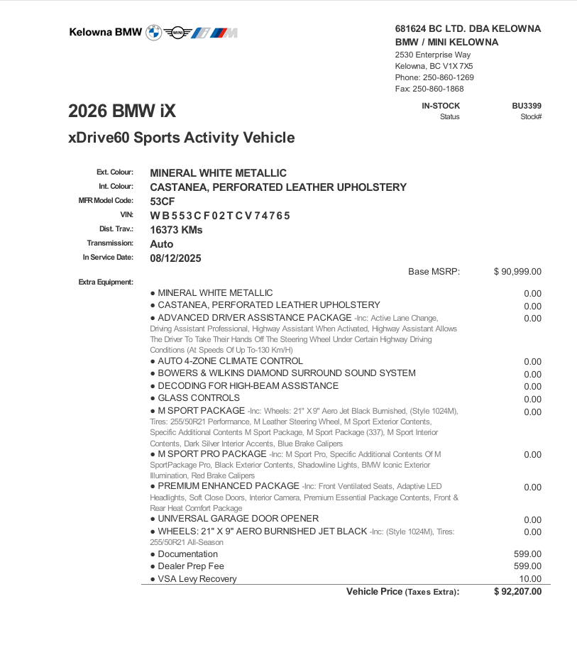 2026 BMW iX xDrive60 — photo 2