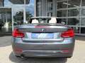 BMW 218 i Cabrio SportLine LED KAMERA Navi Leder AHK Grau - thumbnail 5