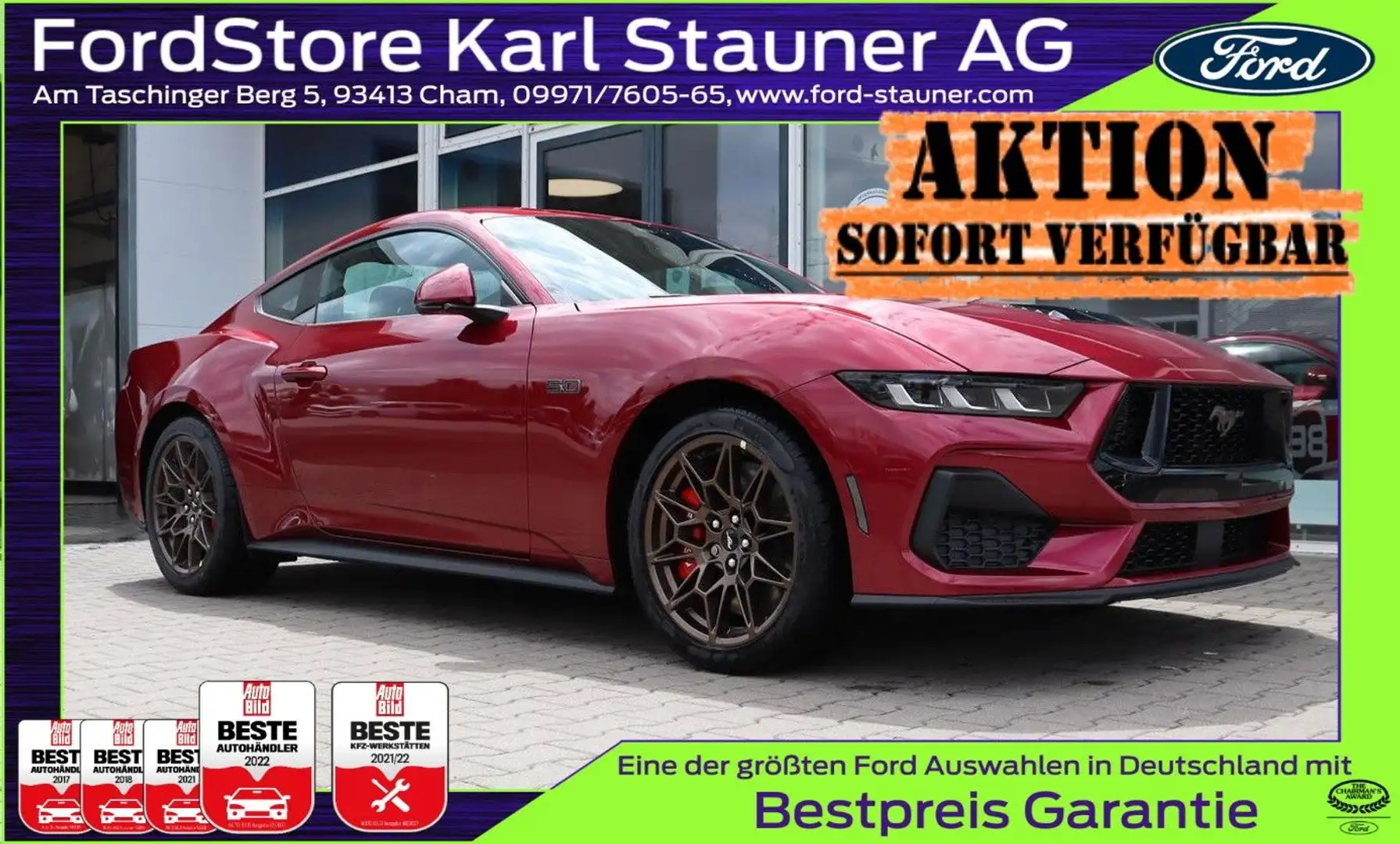 Ford Mustang Fastback Bronze Styling-Paket 4,99% FIN* Burdeos - 1