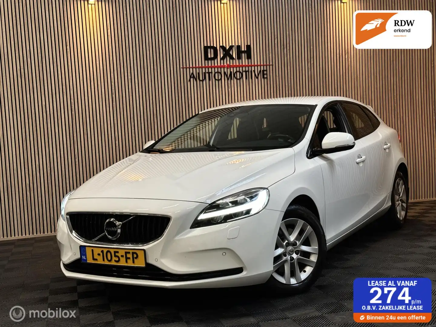 Volvo V40 2.0 T3 153pk Inscription LED CAMERA NAVI STOELVERW Blanc - 1