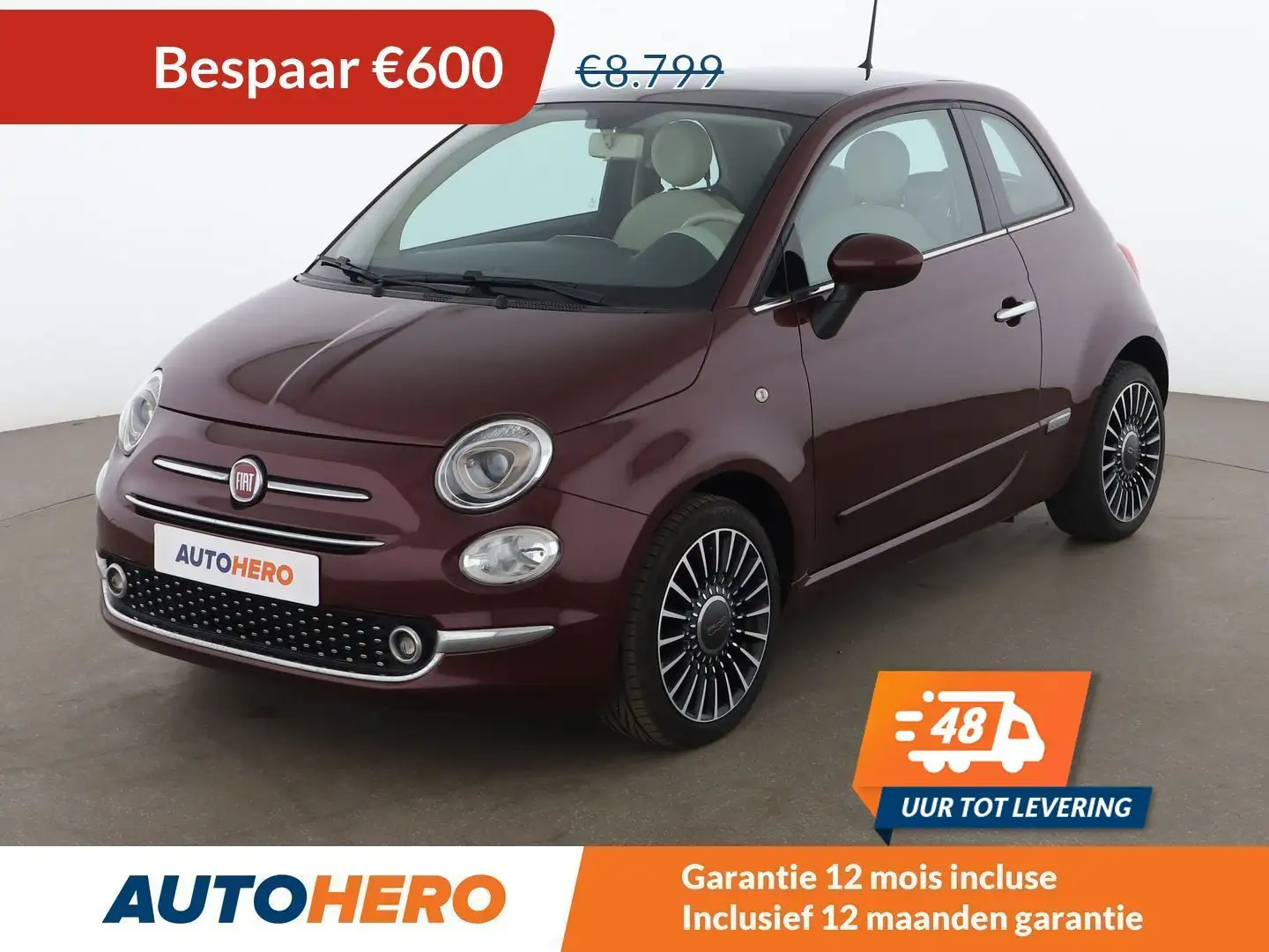Fiat 500 1.2 Lounge Rood - 1