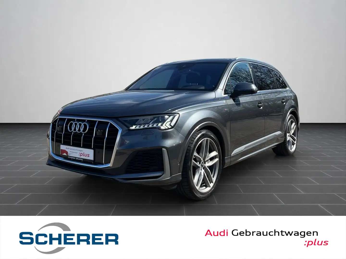 Audi Q7 SUV TFSI e S line 55 3.0 TFSI PANO MATRIX 360 Grau - 1
