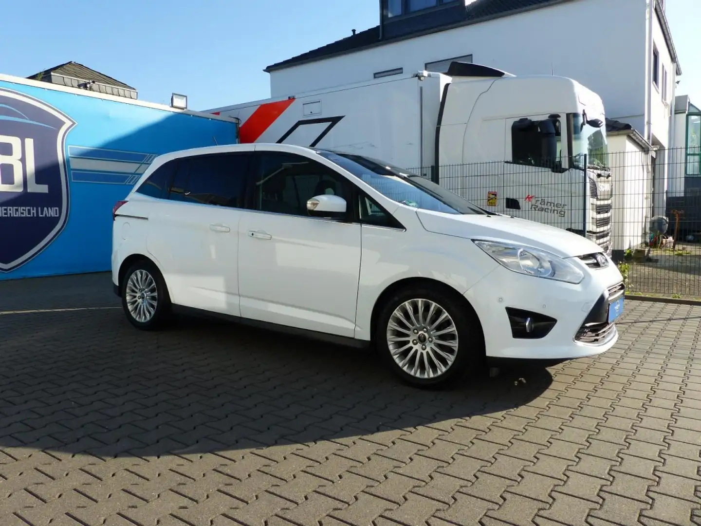 Ford Grand C-Max 1.6Ltr.SZG.BT.NAV.TITANIUM.PANO Klima Navi Bianco - 2
