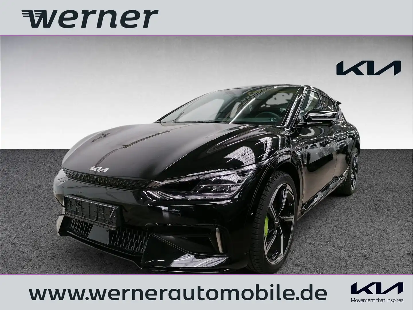 Kia EV6 Elektro 77,4 kWh GT 4WD Schiebedach Schwarz - 1
