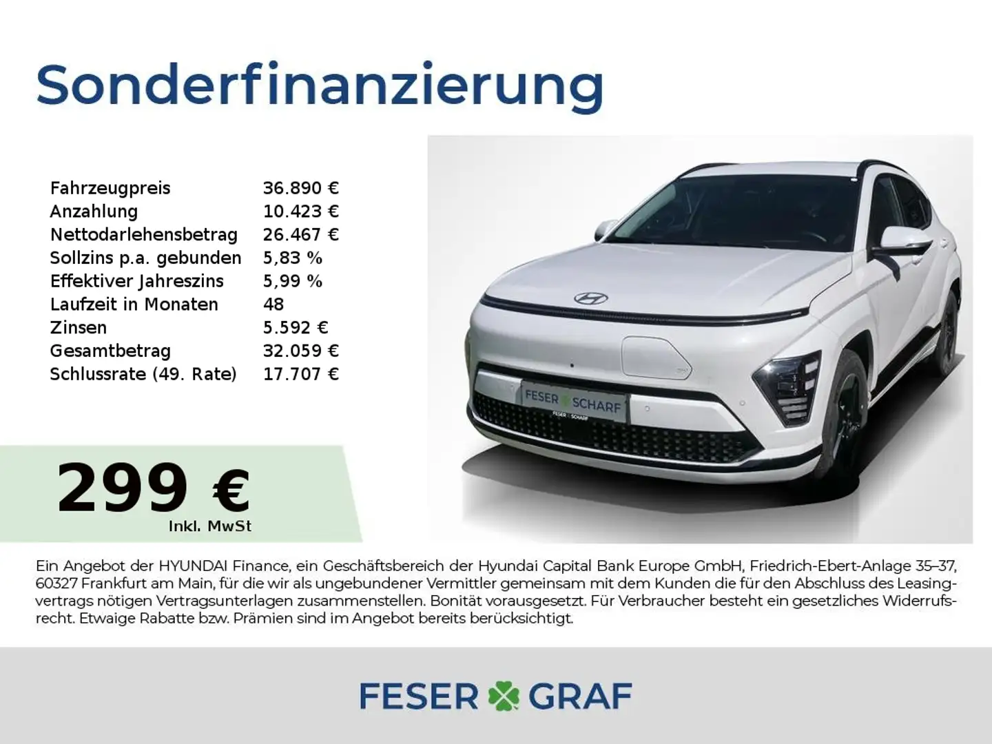 Hyundai KONA PRIME SITZ-PAKET ASSIST-PAKET2 BOSE LEDER Weiß - 1