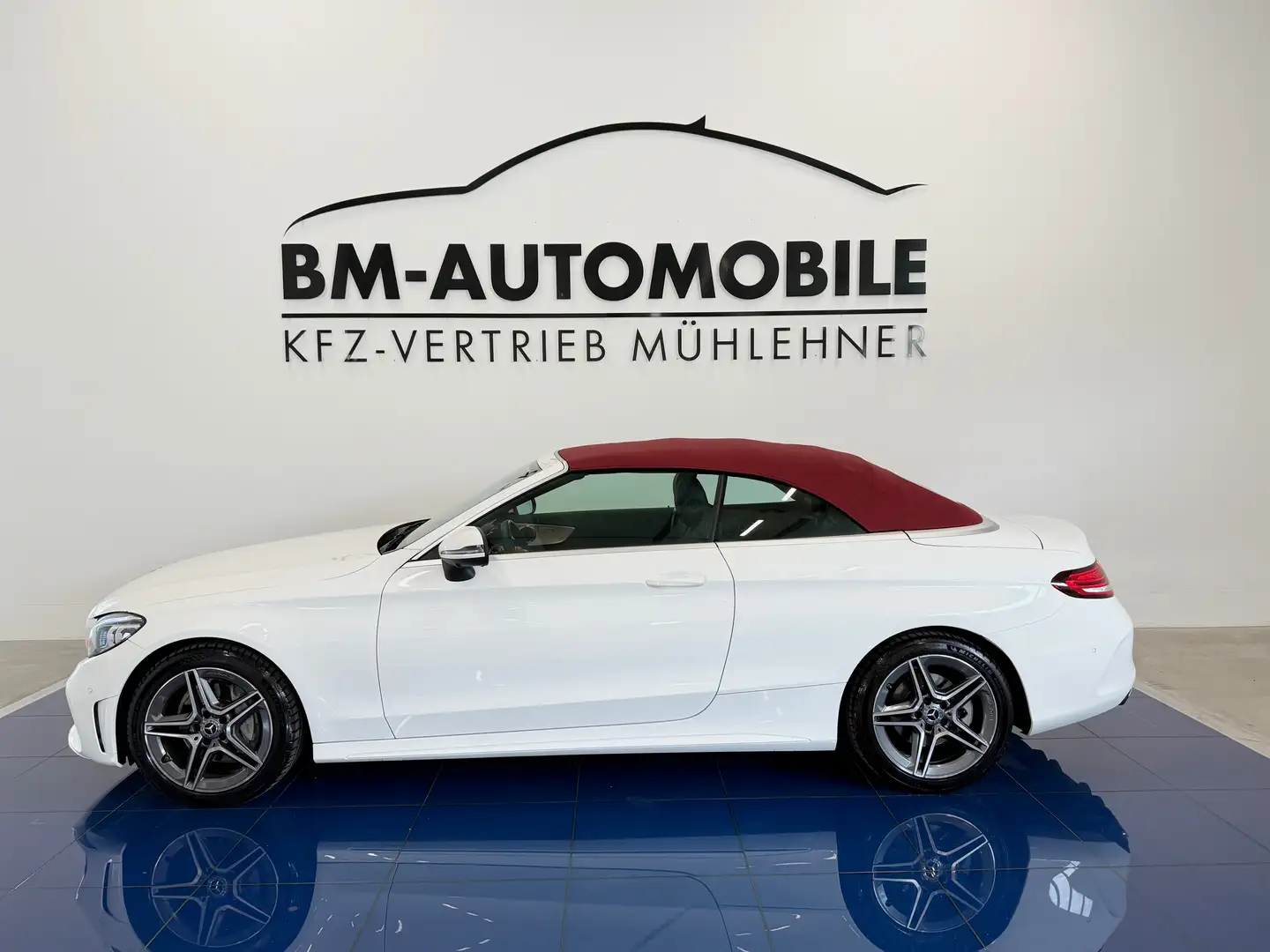 Mercedes-Benz C 220 d Cabrio Aut.,AMG-Line,AHK,360Grad,Distronic,LED, Weiß - 2