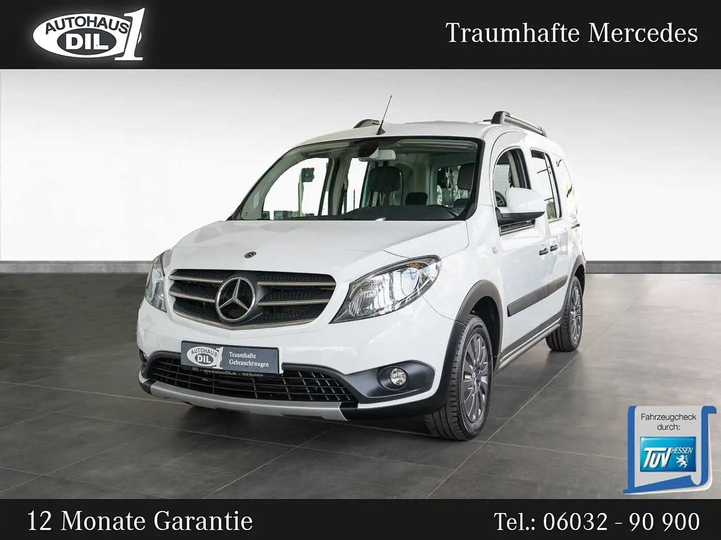 Mercedes-Benz Citan 111 CDI Kombi Lang *R-KAMERA*NAVI*1.HAND* Wit - 1