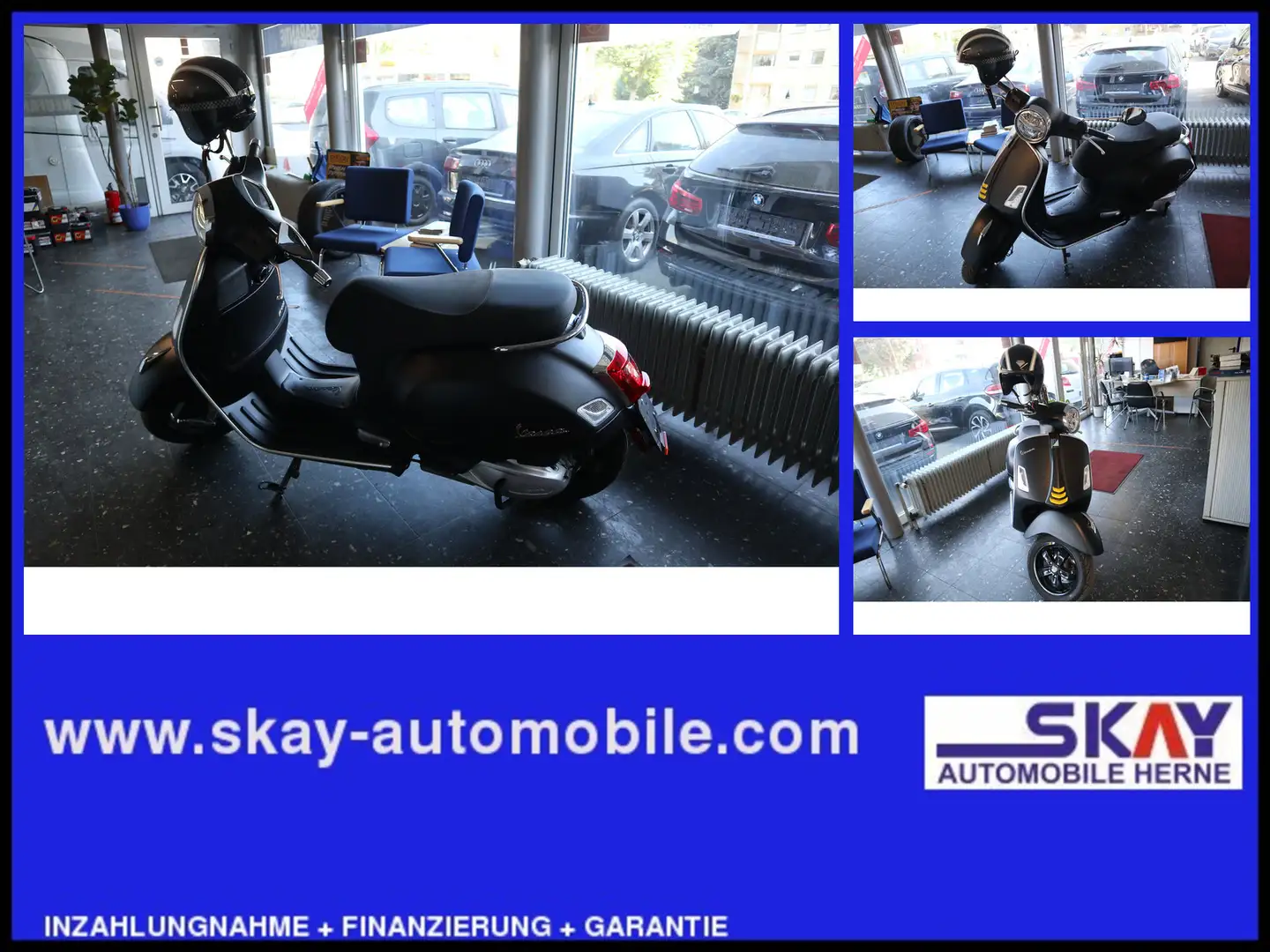 Vespa GT Piaggio GTS T 300 Neuwertig Schwarz - 1