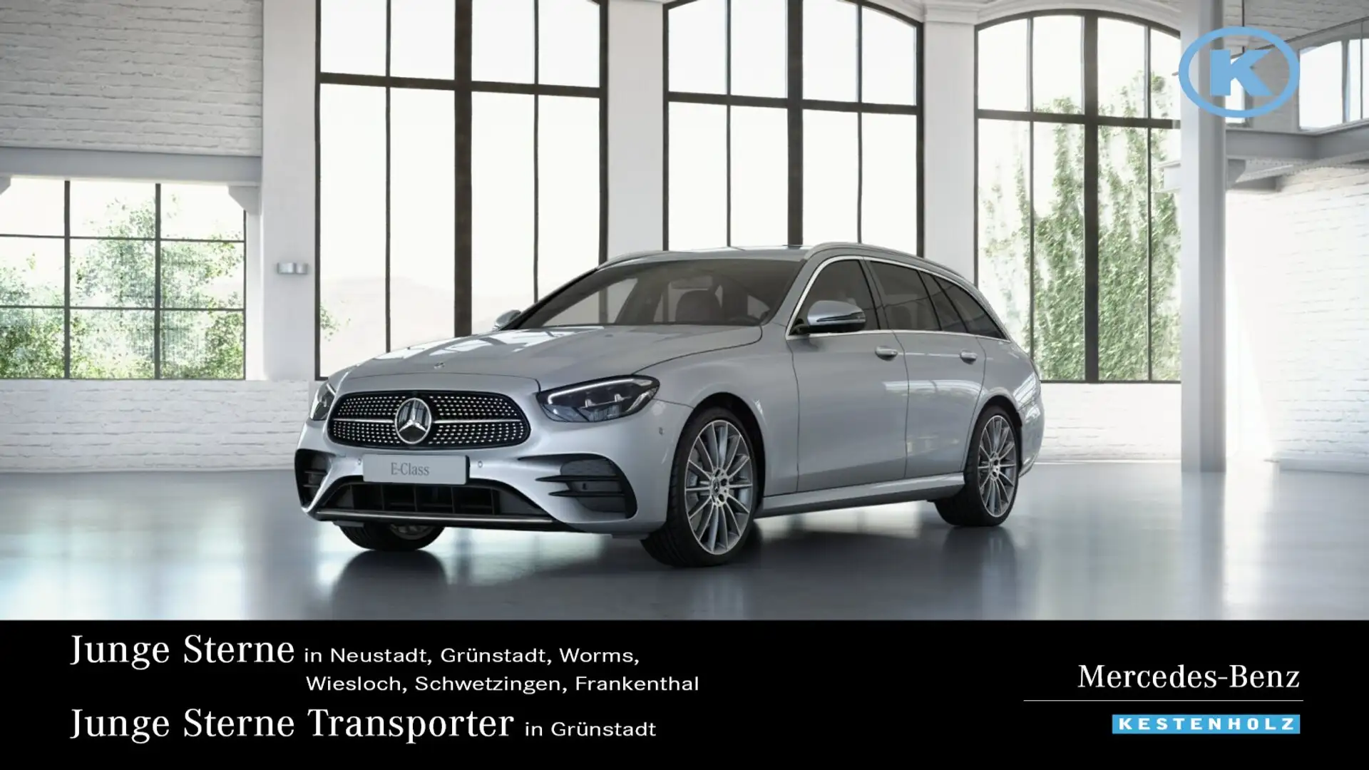 Mercedes-Benz E 400 E 400 d 4M T AMG+AHK+DISTRO+ABC+360°+BURME+HUD Silber - 1