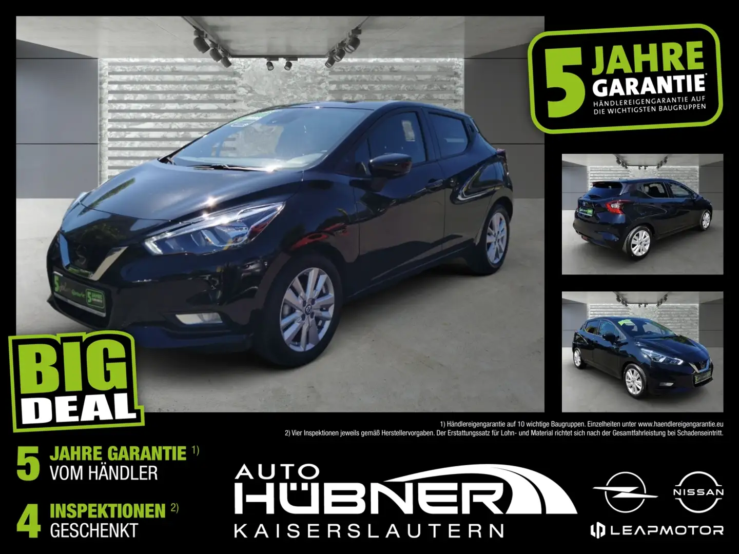 Nissan Micra N-Connecta Kamera|Winter-Paket|Klimaautomat Schwarz - 1