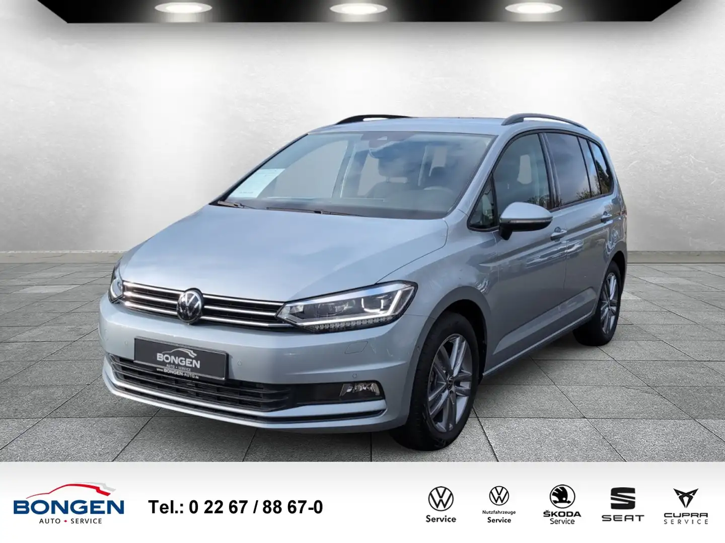 Volkswagen Touran 1.5 TSI Comf. DSG R-Line Exterieur 7 Sitze Klima Silber - 1