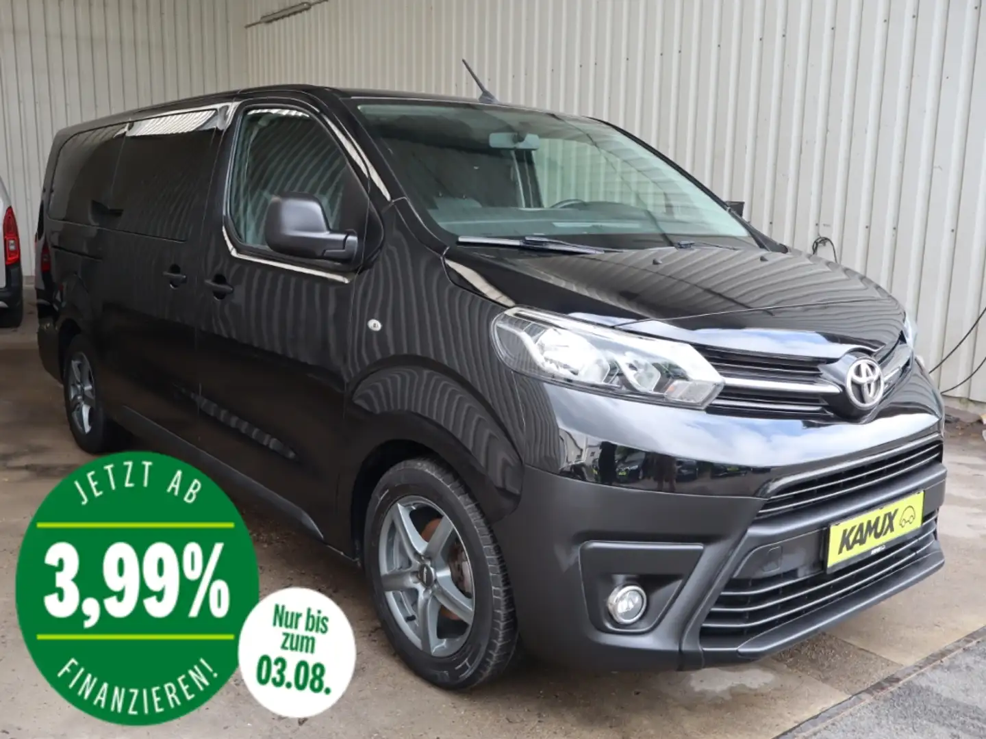 Toyota Proace 2.0D-4D L2 Comfort+9-SITZE+AHK+Gewerbe Fekete - 1