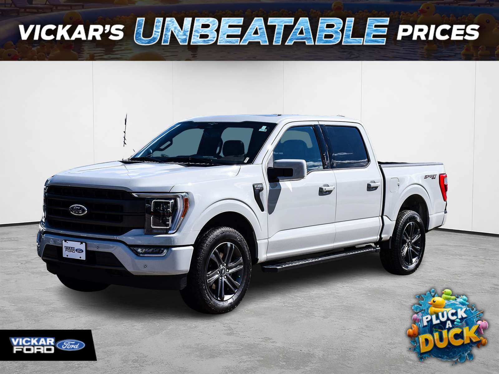 Gray 2023 Ford F-150 Pickup Truck Four-Wheel Drive Automatic