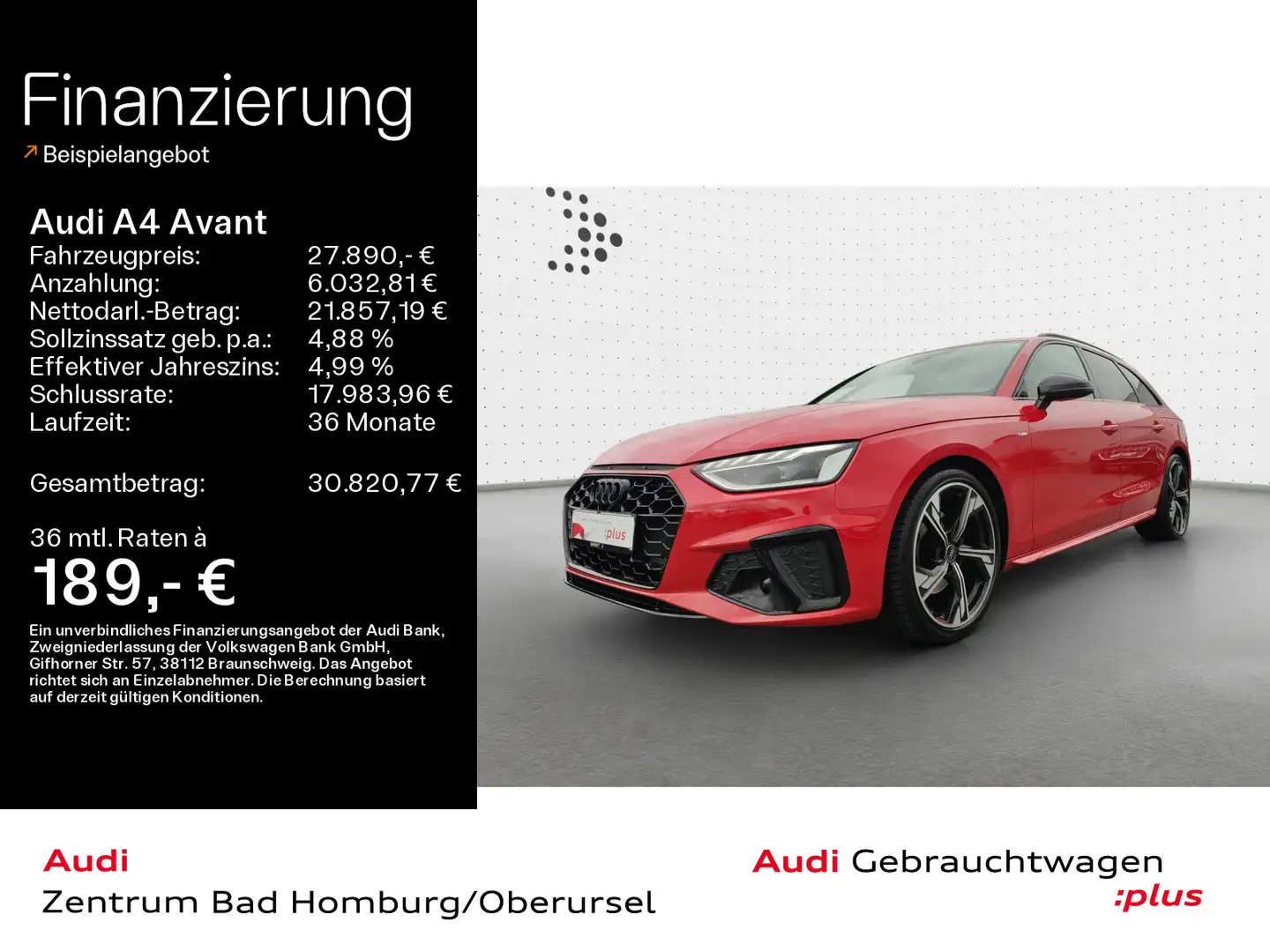 Audi A4 S line 35 TFSI*Navi*LED*Alu*PDC*Virtual Rot - 1