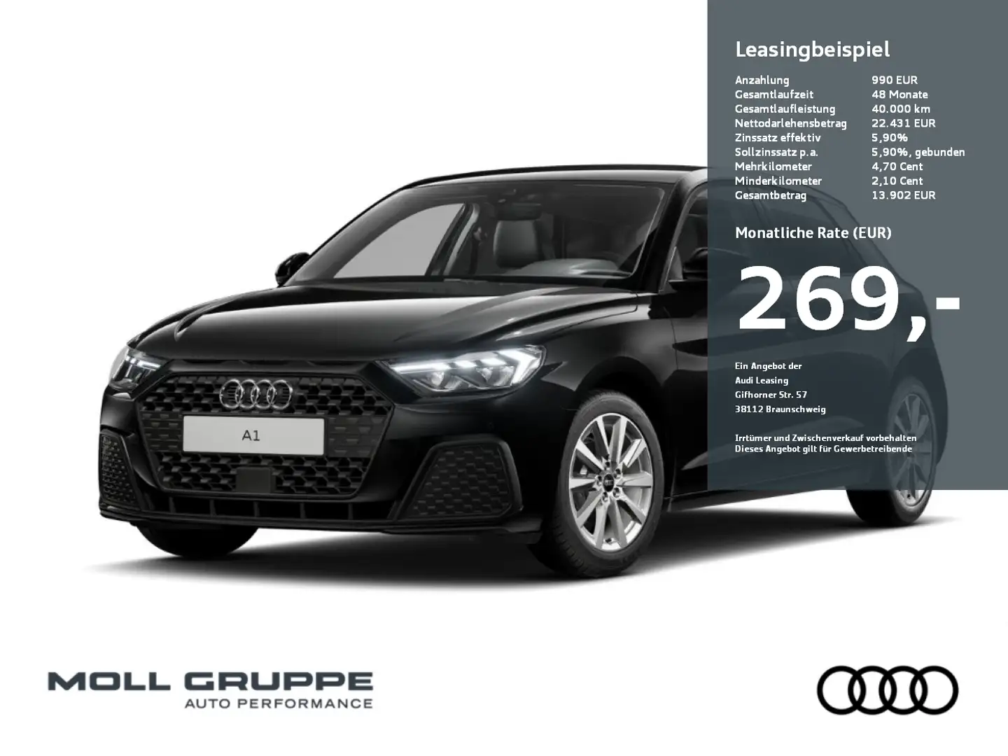 Audi A1 Sportback 25 TFSI  S tronic MATRIX 2xKLIMA LM Schwarz - 1
