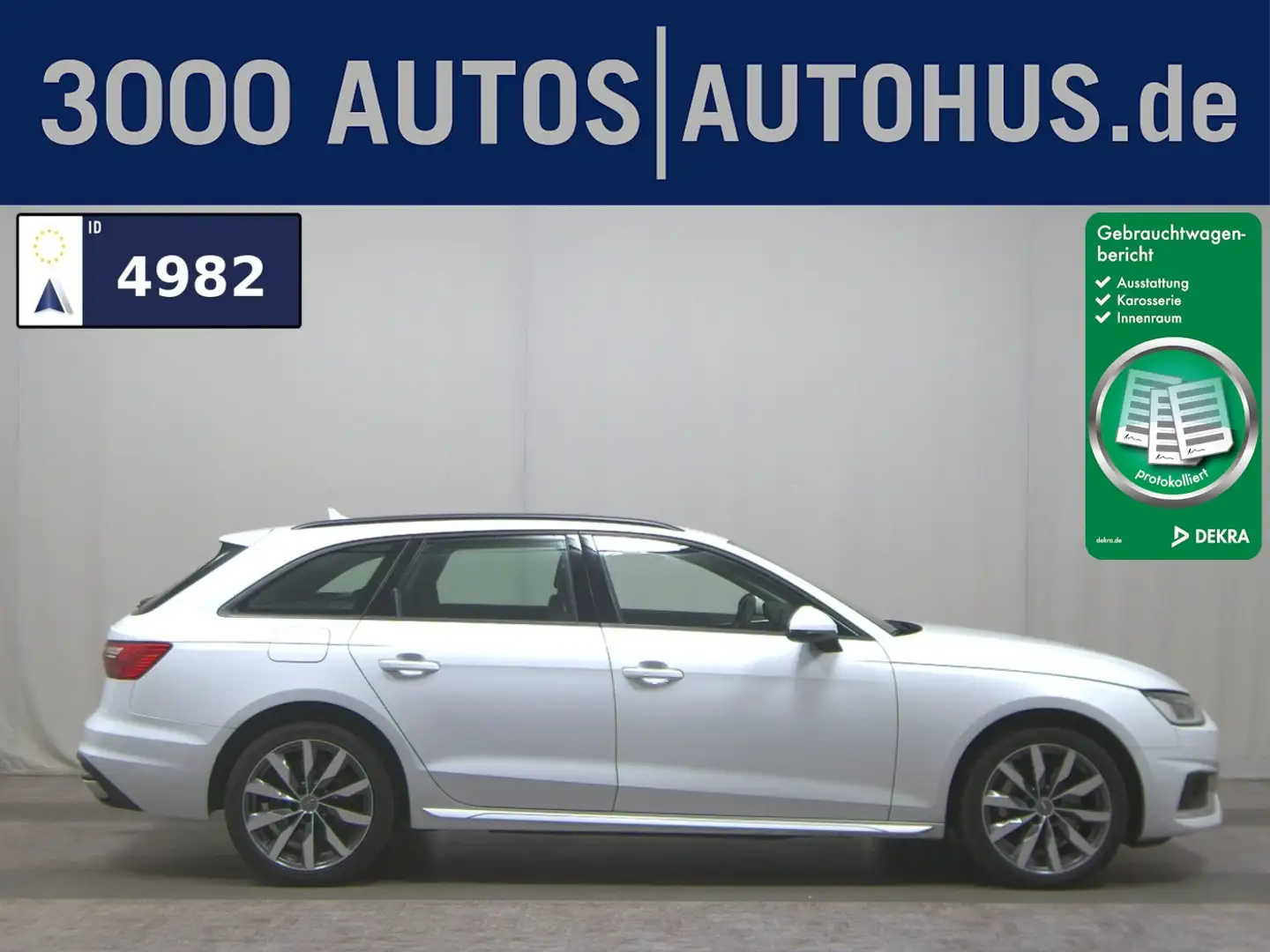 Audi A4 Avant 45 TDI Qu. advanced Navi LED HuD AHK Blanc - 1