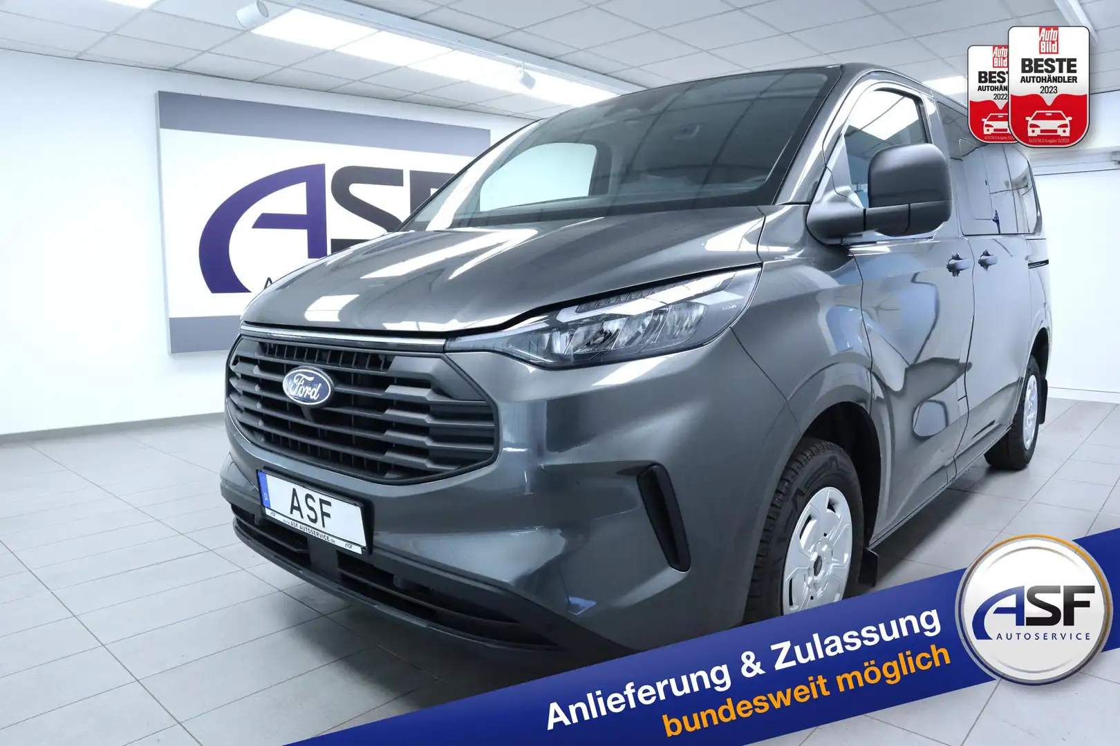Ford Transit Custom Tourneo -Kombi #Klima vo+hi #LED #Winter-P. #Sp... Grau - 1