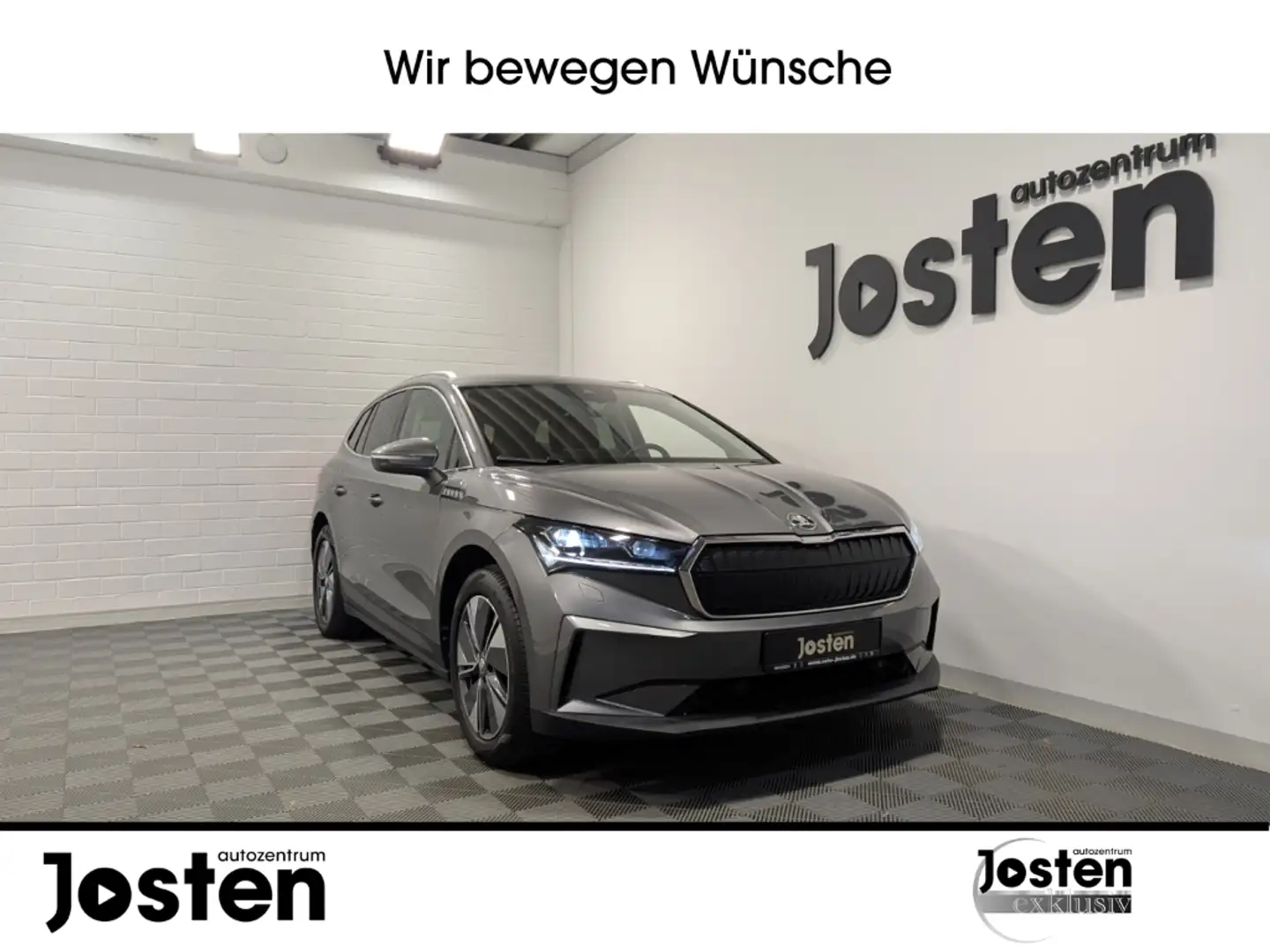 Skoda Enyaq 80 Loft MATRIX AHK E-Heck Navi ACC SHZ IPA CarPlay Grey - 1