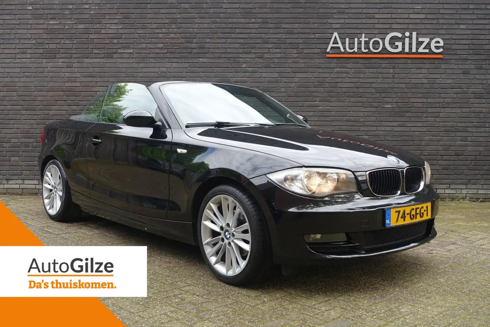 BMW 118 1-serie Cabrio 118i Executive Automaat l Airco l N Zwart - 1