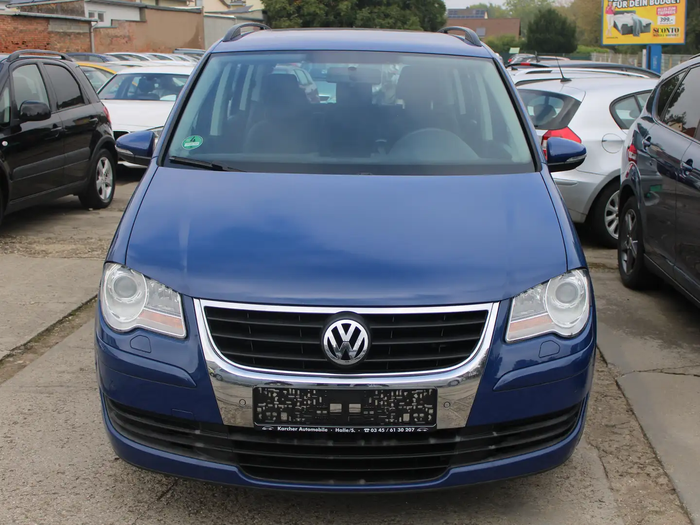 Volkswagen Touran Trendline EcoFuel*87TKM*7Sitzer*Klima* Blau - 2