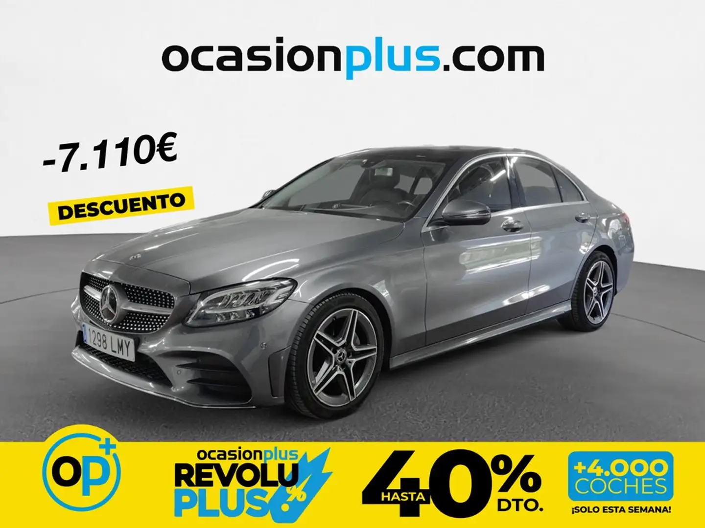 Mercedes-Benz C 200 9G-Tronic Gris - 1