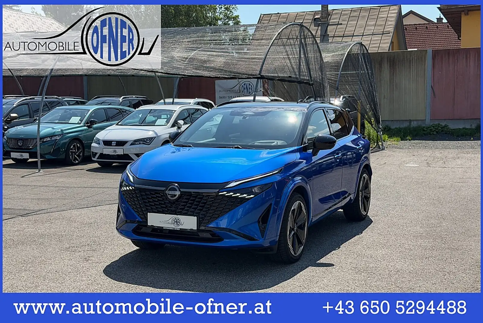 Nissan Qashqai 1,3 DIG-T MHEV N-Design+ Xtronic HeadUp 360°Kam... Blau - 1