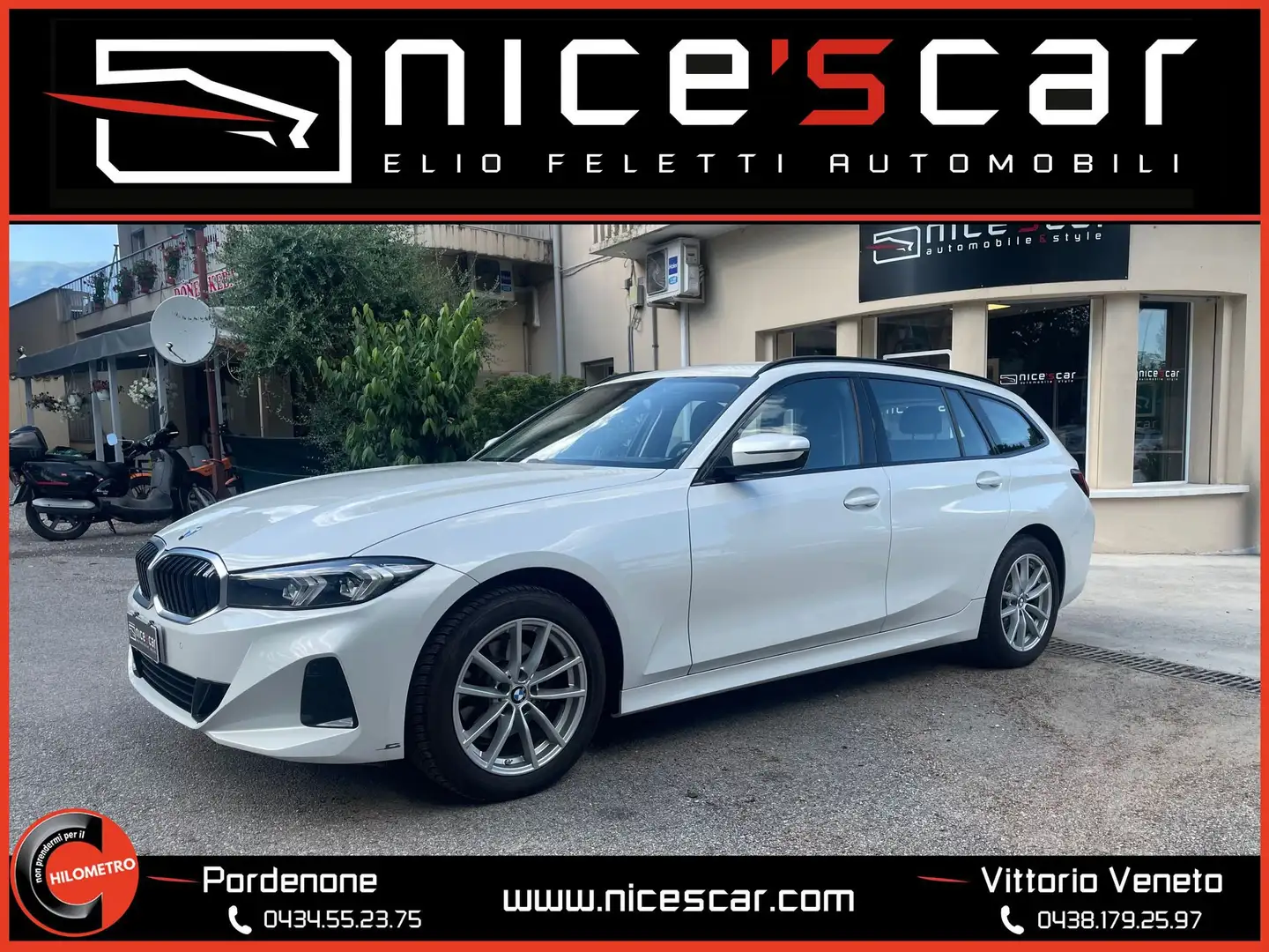BMW 320 BMW Serie3 320D 48V xDrive Touring MSPORT 190CV Bianco - 1