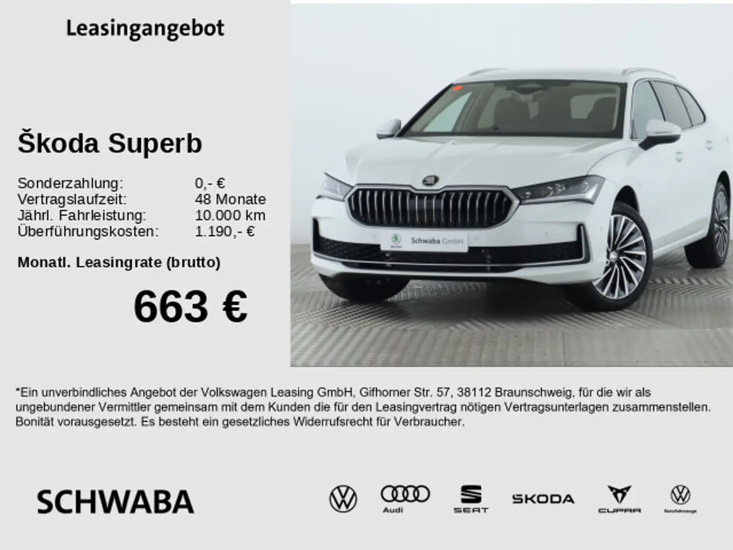 Skoda Superb Combi L&K 1,5TSI iV*MATRIX*AHK*360°*HdUp* Weiß - 1
