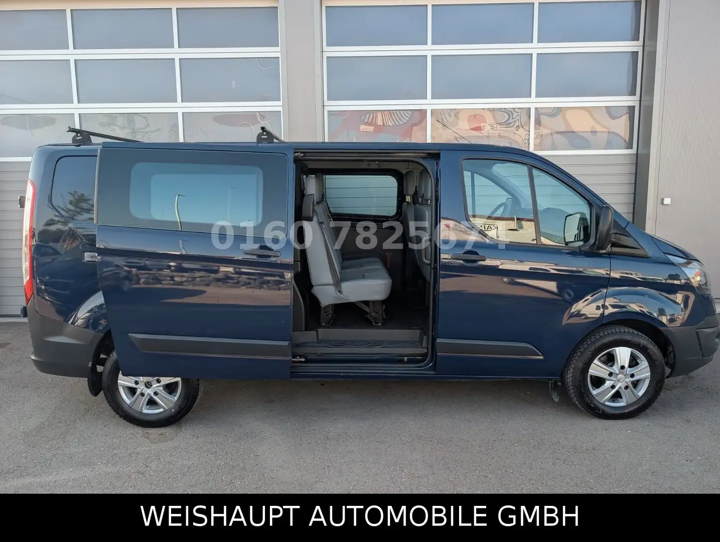 Ford Transit Custom Kasten 330 L2-6Sitzer - AHK-Klima Blau - 2