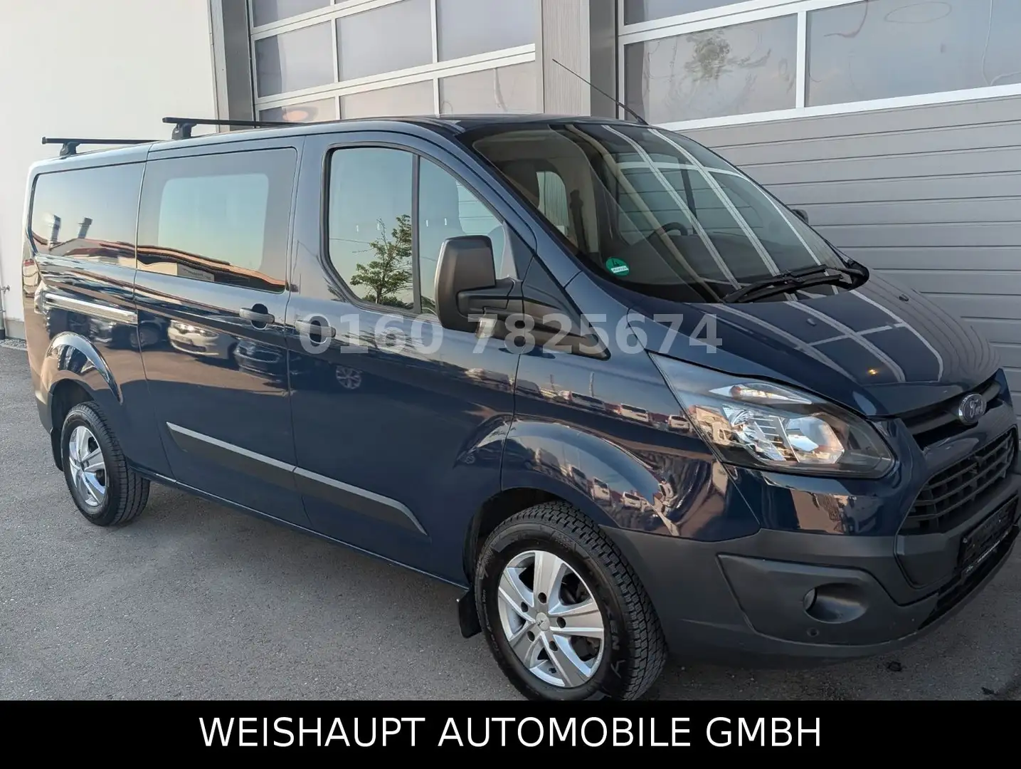 Ford Transit Custom Kasten 330 L2-6Sitzer - AHK-Klima Blau - 1